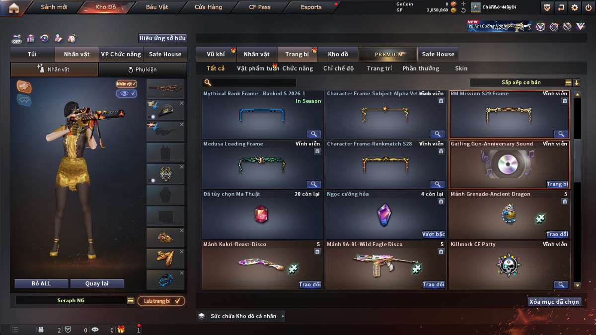 shop acc cf uy tin gia re